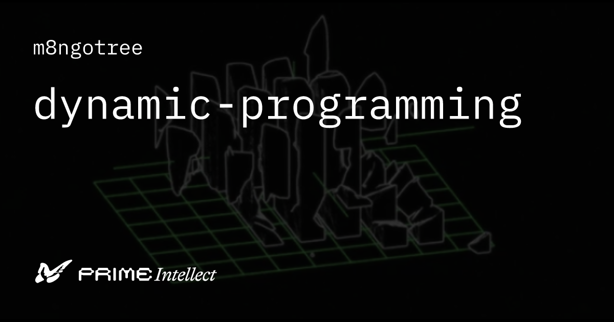 dynamic-programming | Prime Intellect