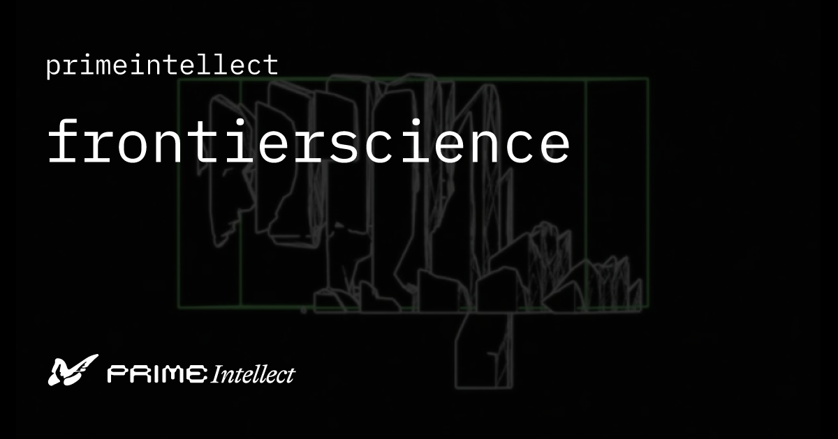 frontierscience | Prime Intellect