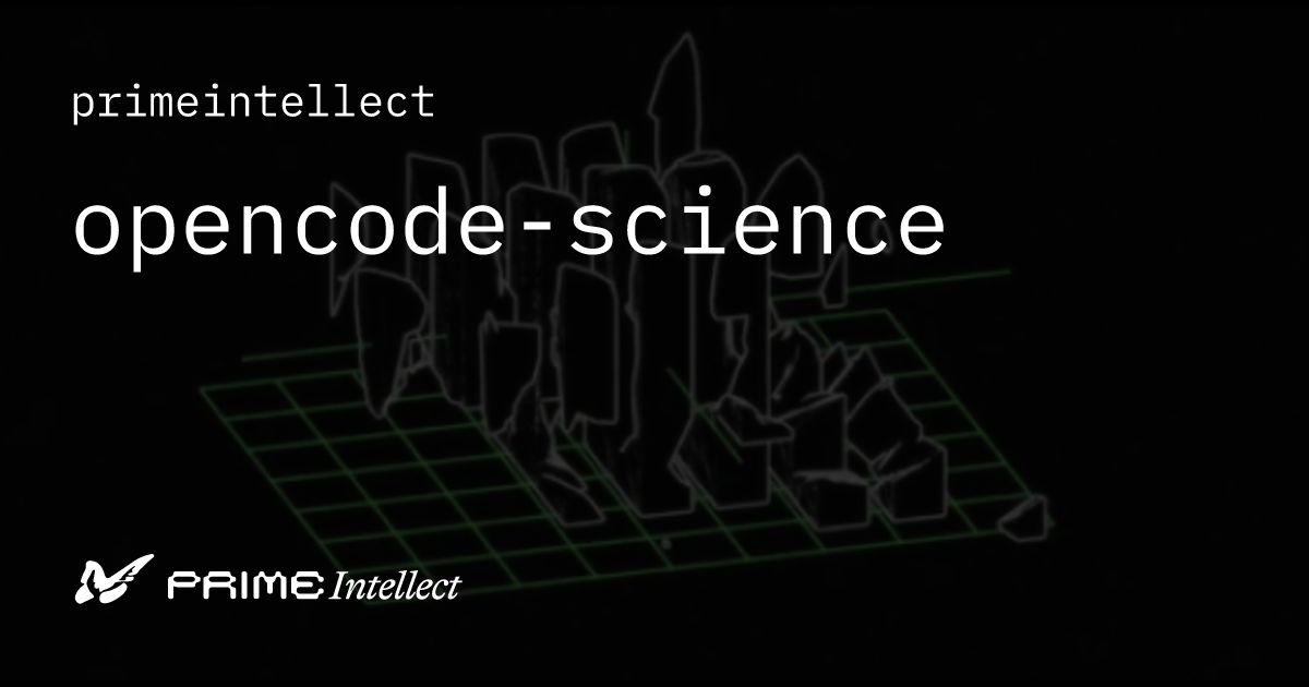opencode-science | Prime Intellect